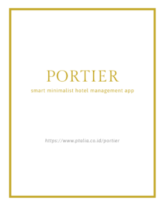 portier smart minimalist hotel management app