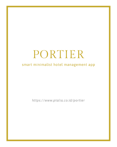 portier smart minimalist hotel management app